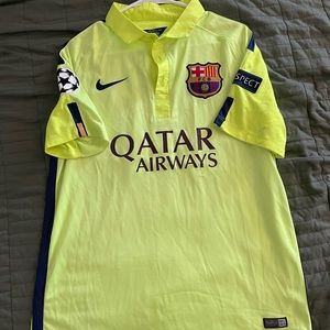 Nike FC Barcelona away jersey green Iniesta #8